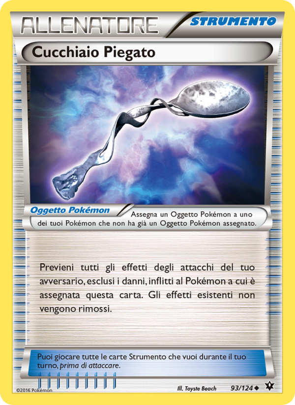 Cucchiaio Piegato 093/129 — Fates Collide (Italian Pokémon TCG card)