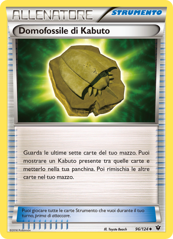 Domofossile di Kabuto 096/129 — Fates Collide (Italian Pokémon TCG card)