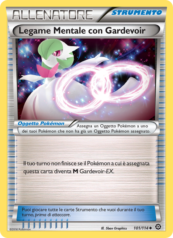 Legame Mentale con Gardevoir 101/116 — Steam Siege (Italian Pokémon TCG card)
