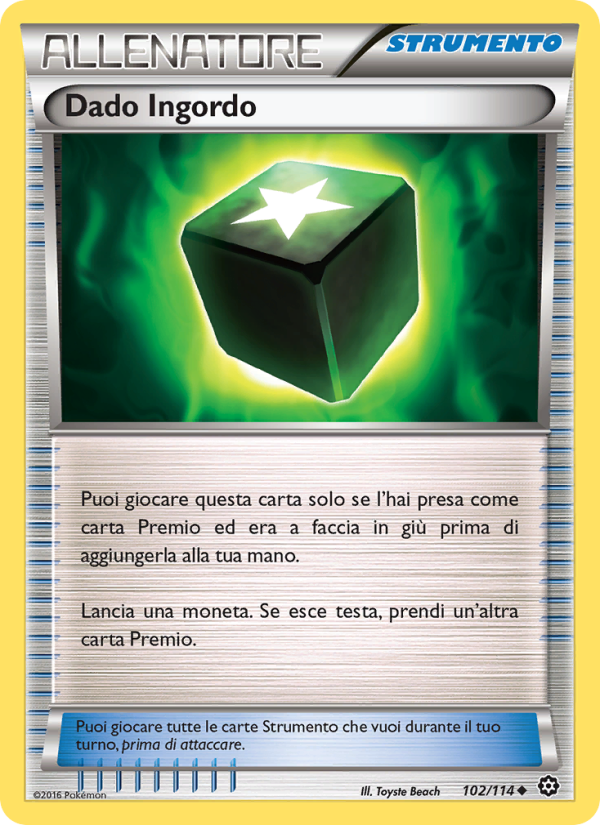 Dado Ingordo 102/116 — Steam Siege (Italian Pokémon TCG card)