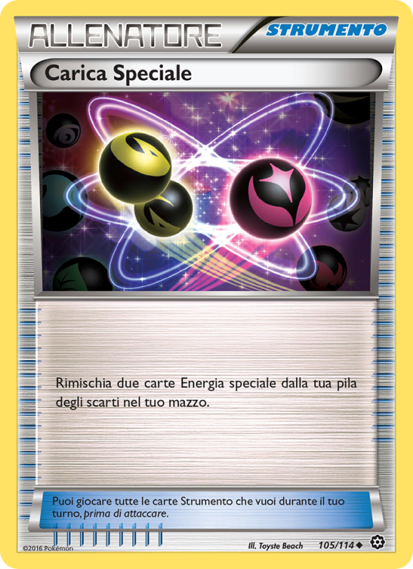 Carica Speciale 105/116 — Steam Siege (Italian Pokémon TCG card)