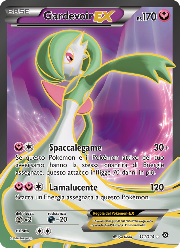 Gardevoir EX 111/116 — Steam Siege (Italian Pokémon TCG card)