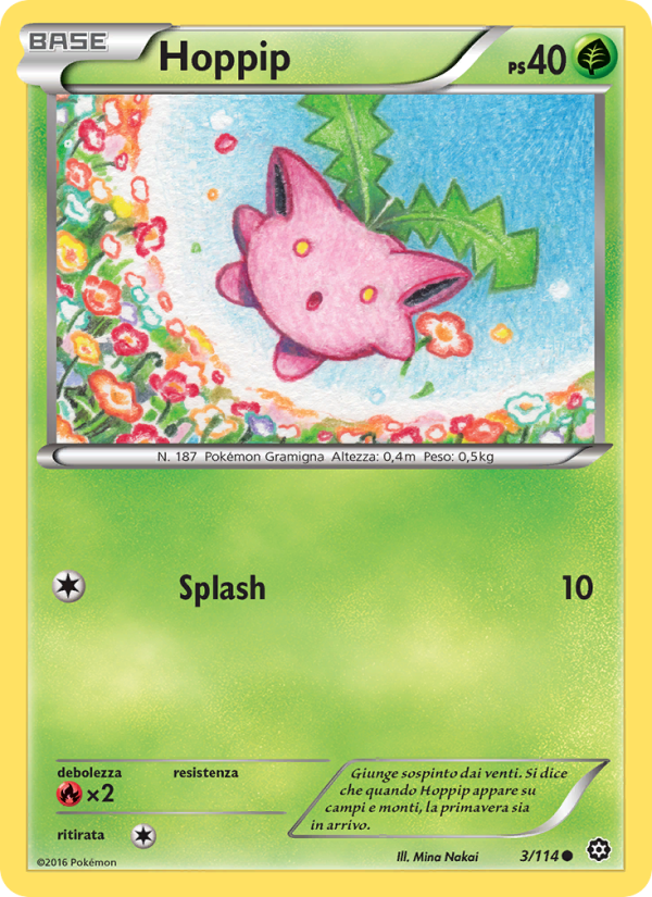 Hoppip 003/116 — Steam Siege (Italian Pokémon TCG card)