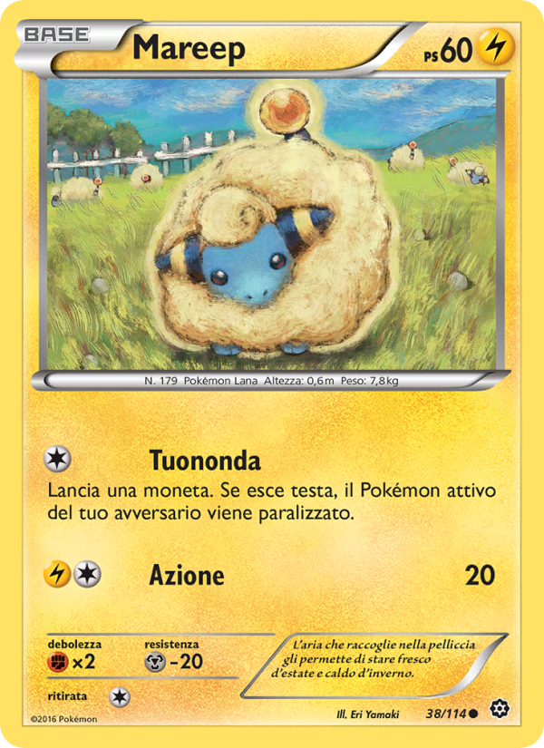 Mareep 038/116 — Steam Siege (Italian Pokémon TCG card)