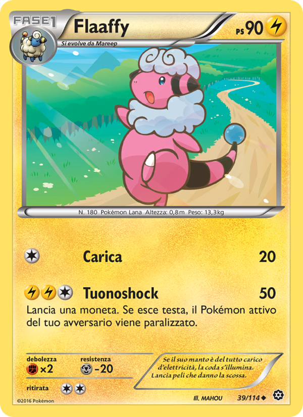 Flaaffy 039/116 — Steam Siege (Italian Pokémon TCG card)