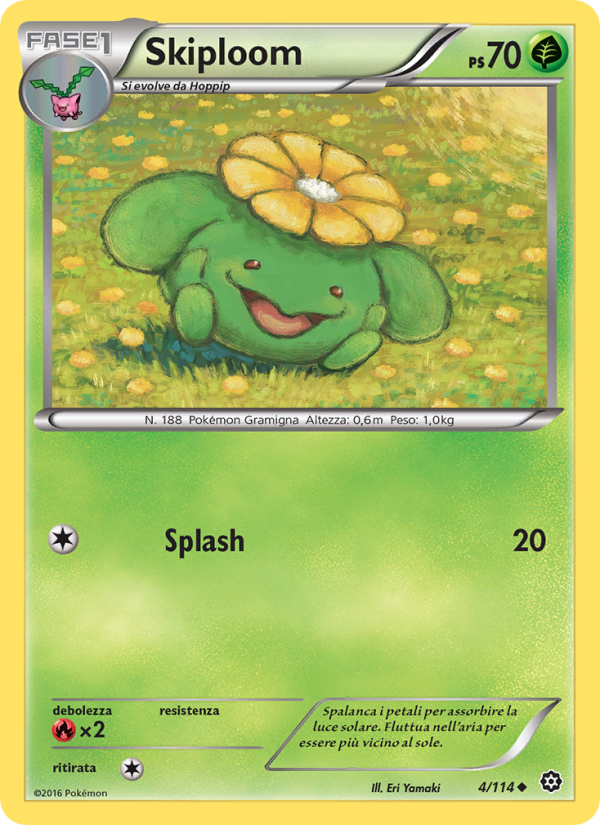 Skiploom 004/116 — Steam Siege (Italian Pokémon TCG card)