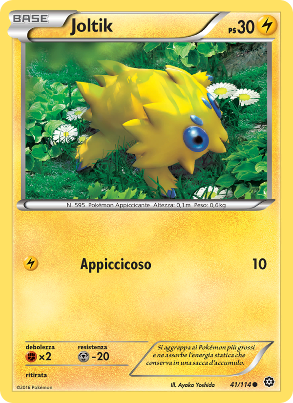 Joltik 041/116 — Steam Siege (Italian Pokémon TCG card)