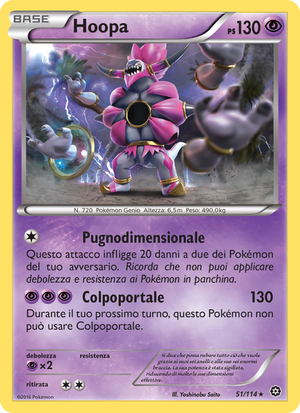Hoopa 051/116 — Steam Siege (Italian Pokémon TCG card)