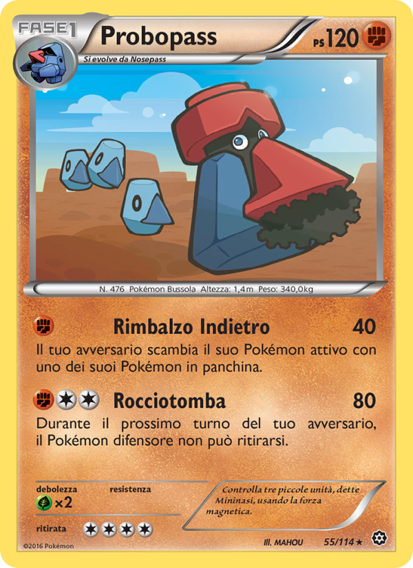 Probopass 055/116 — Steam Siege (Italian Pokémon TCG card)