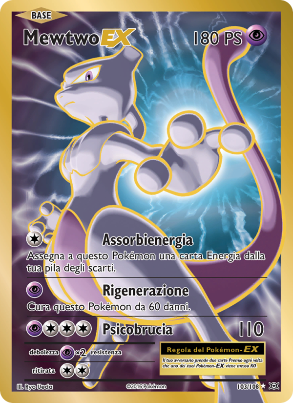 Mewtwo EX 103/113 — Evolutions (Italian Pokémon TCG card)