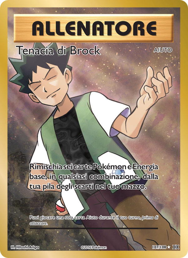 Tenacia di Brock 107/113 — Evolutions (Italian Pokémon TCG card)