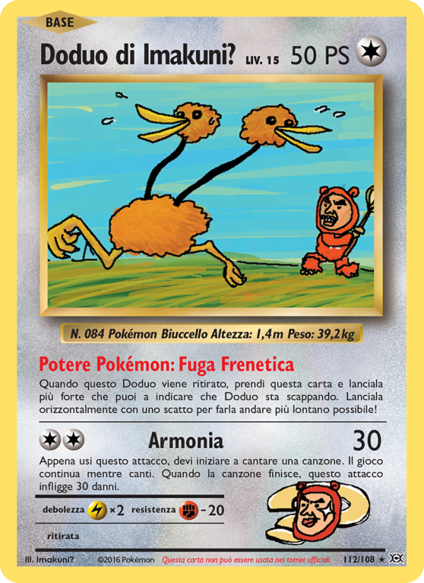 Doduo di Imakuni? 112/113 — Evolutions (Italian Pokémon TCG card)