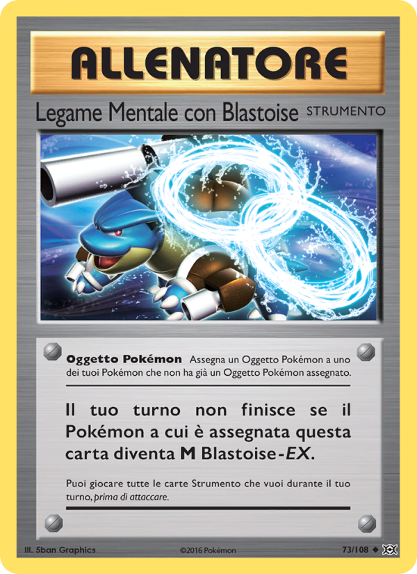 Legame Mentale con Blastoise 073/113 — Evolutions (Italian Pokémon TCG card)