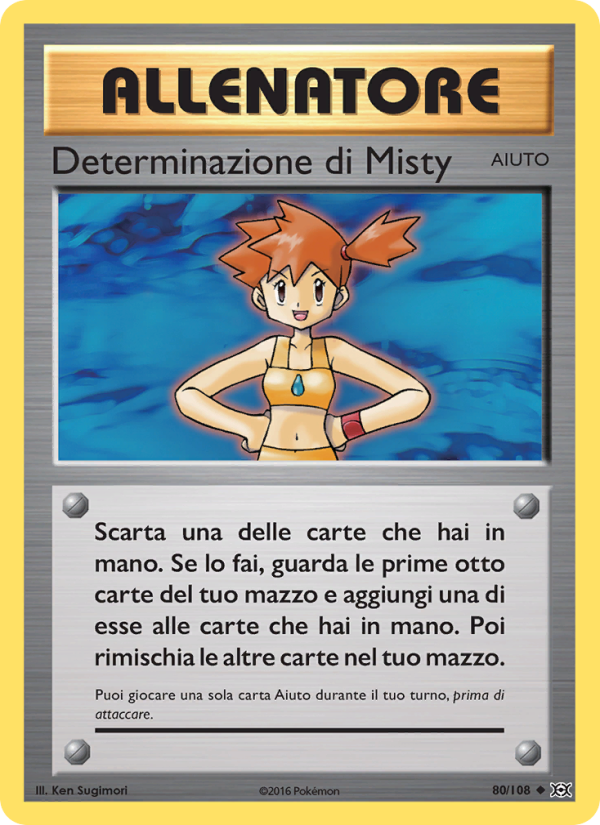 Determinazione di Misty 080/113 — Evolutions (Italian Pokémon TCG card)