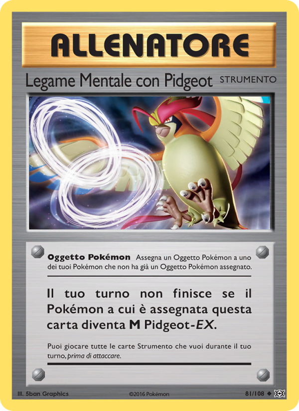 Legame Mentale con Pidgeot 081/113 — Evolutions (Italian Pokémon TCG card)