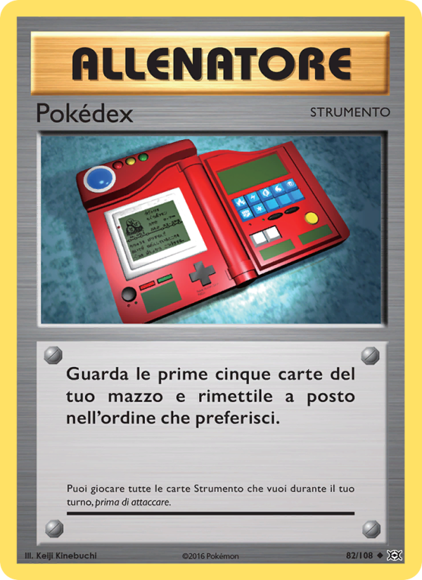 Pokédex 082/113 — Evolutions (Italian Pokémon TCG card)