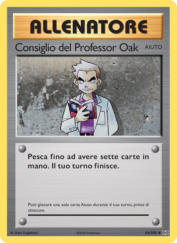 Consiglio del Professor Oak 084/113 — Evolutions (Italian Pokémon TCG card)