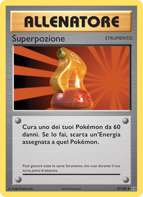 Superpozione 087/113 — Evolutions (Italian Pokémon TCG card)