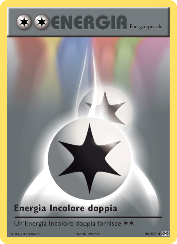 Energia Incolore doppia 090/113 — Evolutions (Italian Pokémon TCG card)