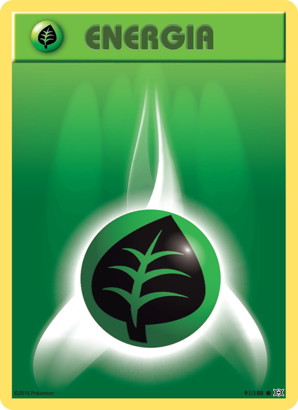 Energia Erba 091/113 — Evolutions (Italian Pokémon TCG card)