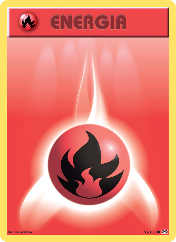 Energia Fuoco 092/113 — Evolutions (Italian Pokémon TCG card)