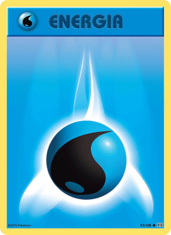 Energia Acqua 093/113 — Evolutions (Italian Pokémon TCG card)
