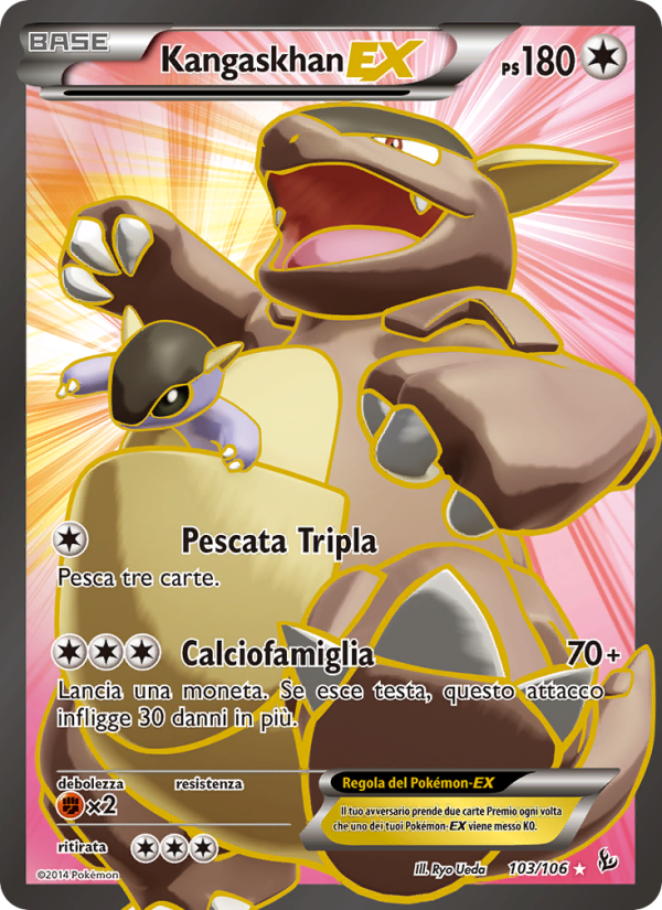 Kangaskhan EX 103/110 — Flashfire (Italian Pokémon TCG card)