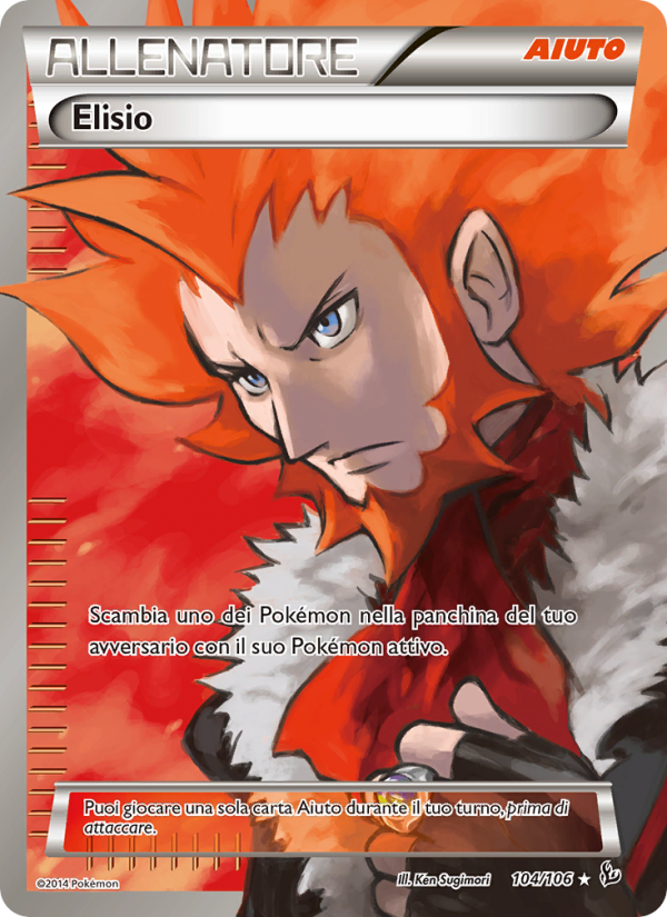 Elisio 104/110 — Flashfire (Italian Pokémon TCG card)