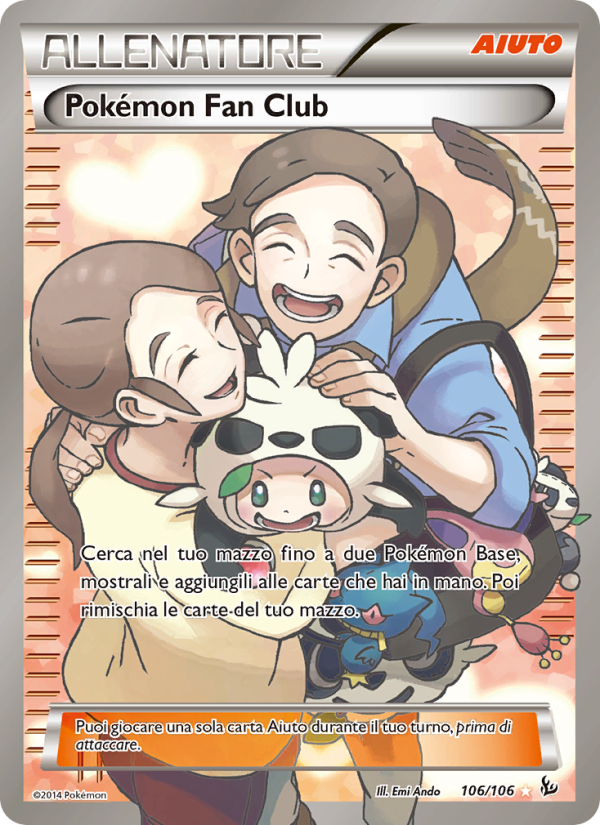 Pokémon Fan Club 106/110 — Flashfire (Italian Pokémon TCG card)