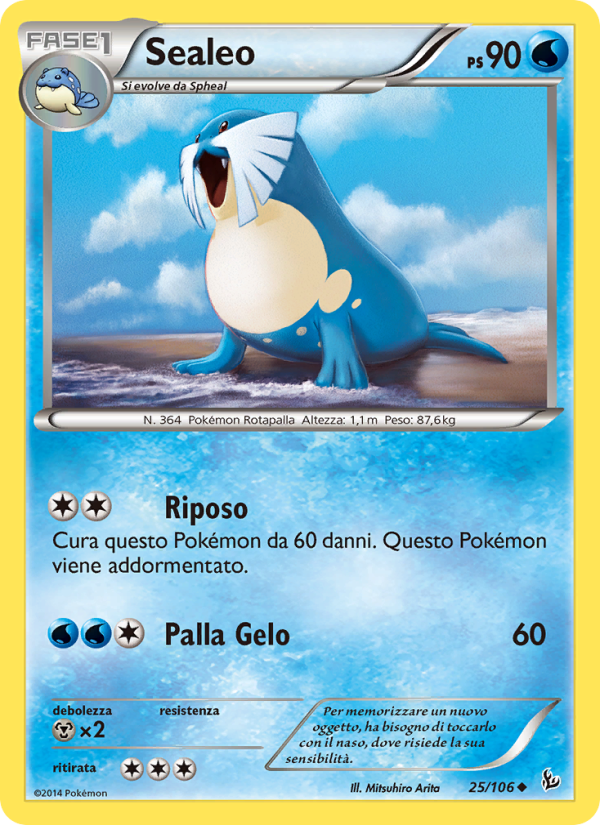 Sealeo 025/110 — Flashfire (Italian Pokémon TCG card)
