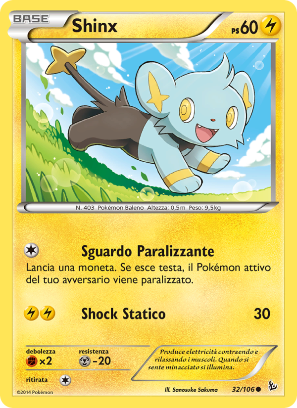Shinx 032/110 — Flashfire (Italian Pokémon TCG card)