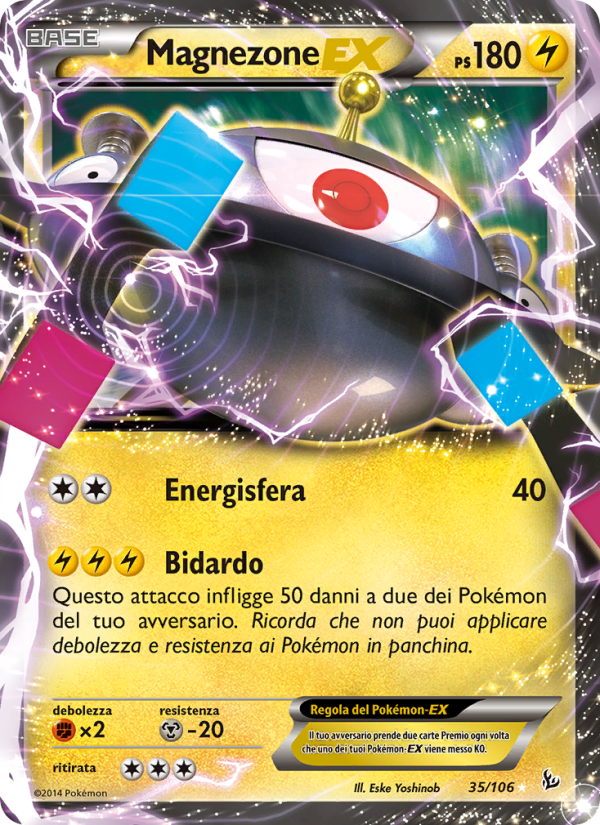 Magnezone EX 035/110 — Flashfire (Italian Pokémon TCG card)