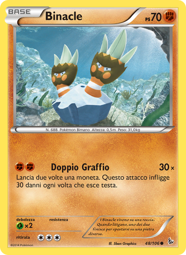 Binacle 048/110 — Flashfire (Italian Pokémon TCG card)