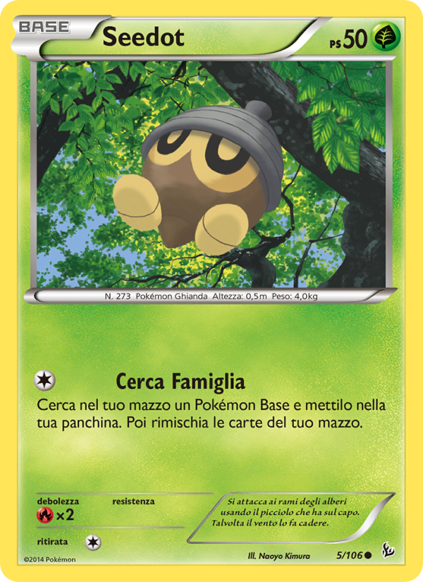 Seedot 005/110 — Flashfire (Italian Pokémon TCG card)