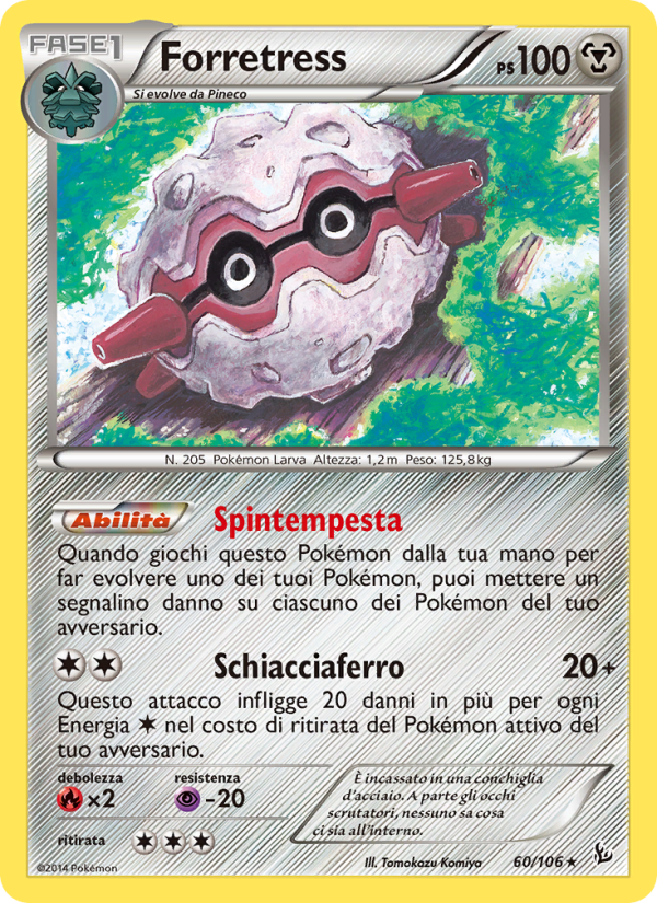 Forretress 060/110 — Flashfire (Italian Pokémon TCG card)