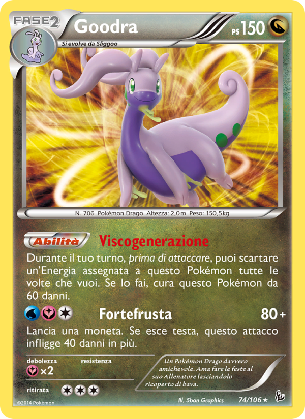 Goodra 074/110 — Flashfire (Italian Pokémon TCG card)