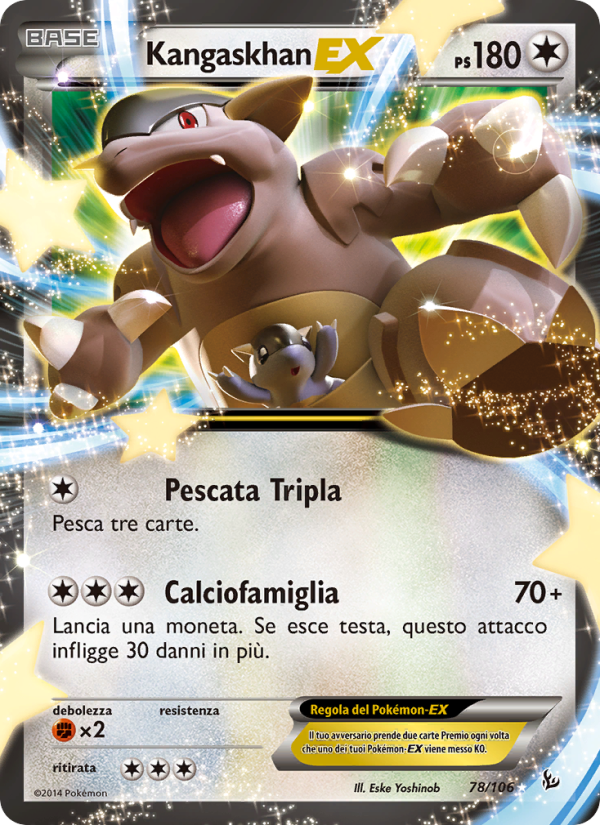Kangaskhan EX 078/110 — Flashfire (Italian Pokémon TCG card)