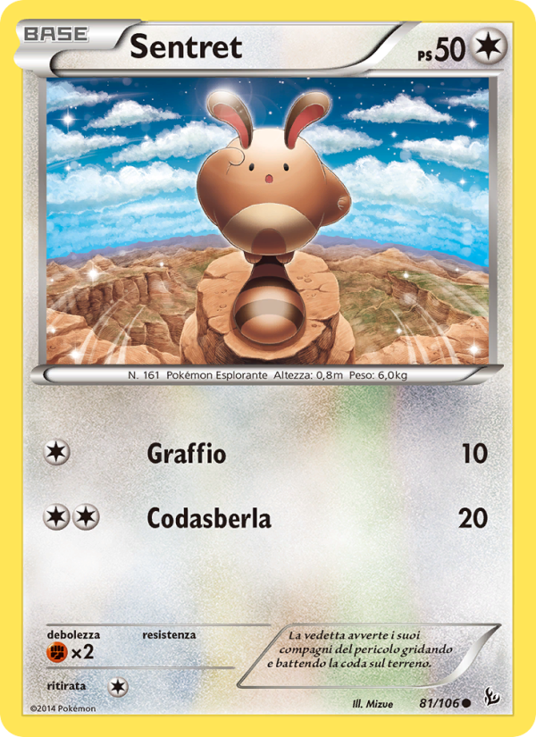 Sentret 081/110 — Flashfire (Italian Pokémon TCG card)