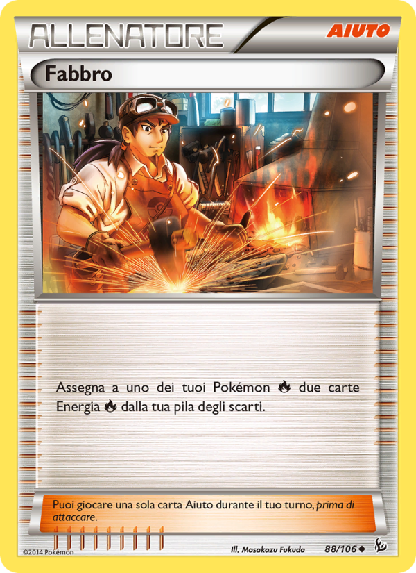 Fabbro 088/110 — Flashfire (Italian Pokémon TCG card)