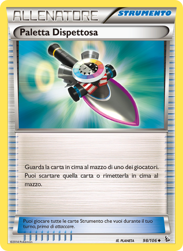 Paletta Dispettosa 098/110 — Flashfire (Italian Pokémon TCG card)