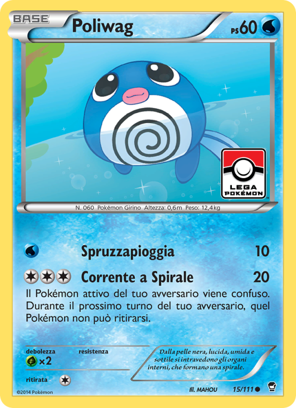 Poliwag 015/114 — Furious Fists (Italian Pokémon TCG card)