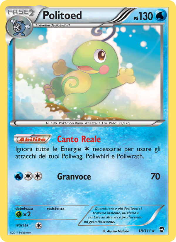 Politoed 018/114 — Furious Fists (Italian Pokémon TCG card)