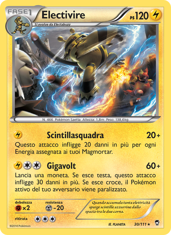 Electivire 030/114 — Furious Fists (Italian Pokémon TCG card)
