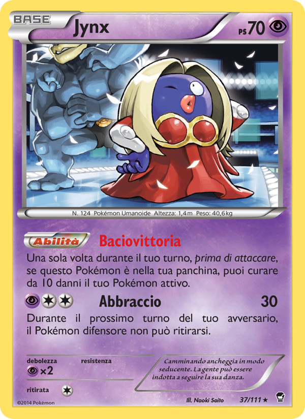 Jynx 037/114 — Furious Fists (Italian Pokémon TCG card)