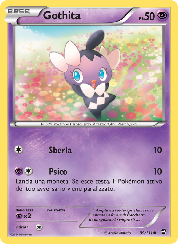 Gothita 039/114 — Furious Fists (Italian Pokémon TCG card)