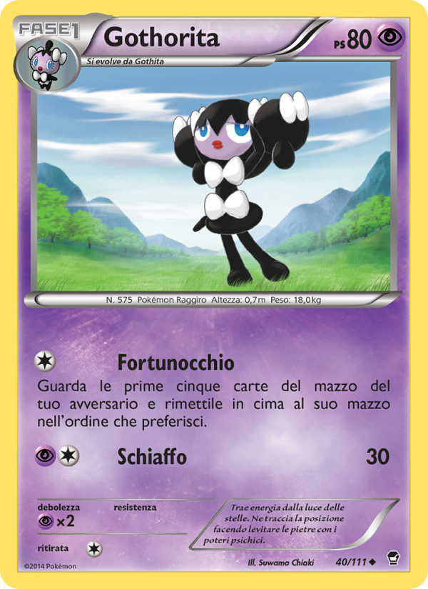 Gothorita 040/114 — Furious Fists (Italian Pokémon TCG card)