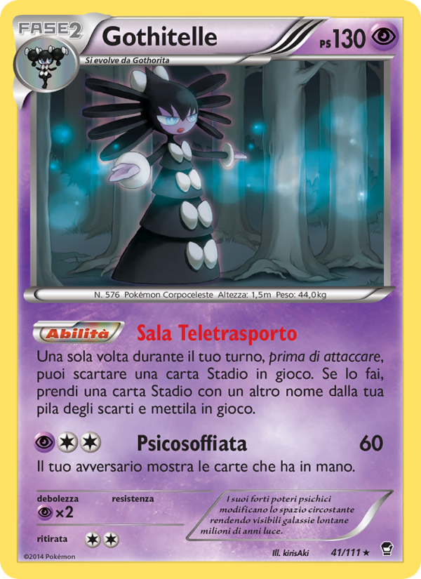 Gothitelle 041/114 — Furious Fists (Italian Pokémon TCG card)