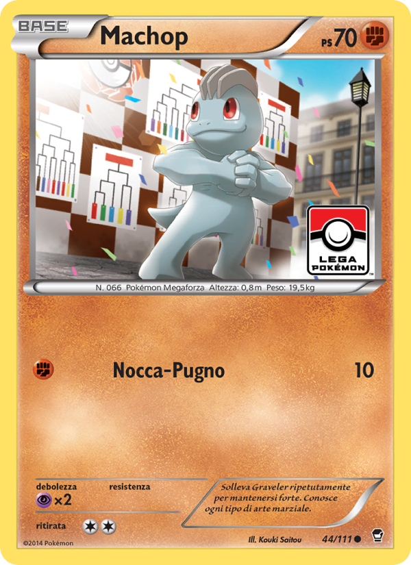 Machop 044/114 — Furious Fists (Italian Pokémon TCG card)