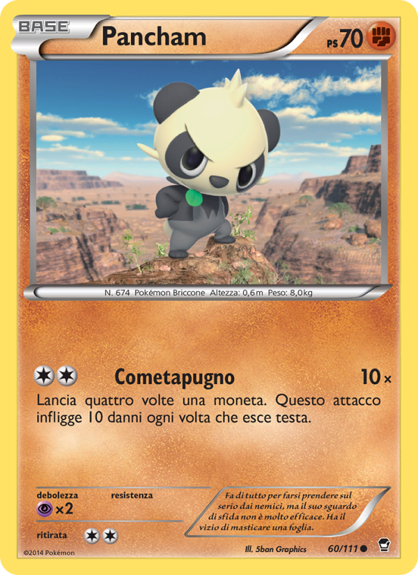 Pancham 060/114 — Furious Fists (Italian Pokémon TCG card)