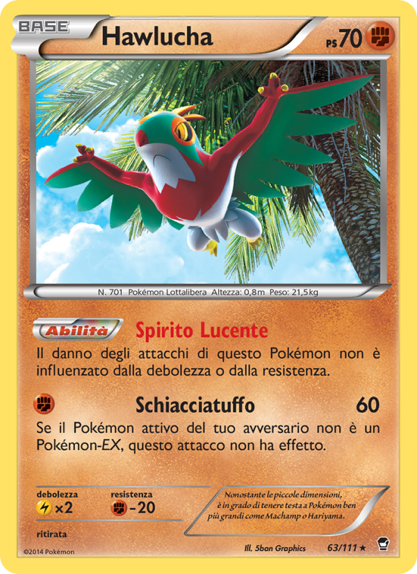 Hawlucha 063/114 — Furious Fists (Italian Pokémon TCG card)